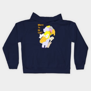 Where is my cat? Kids Hoodie